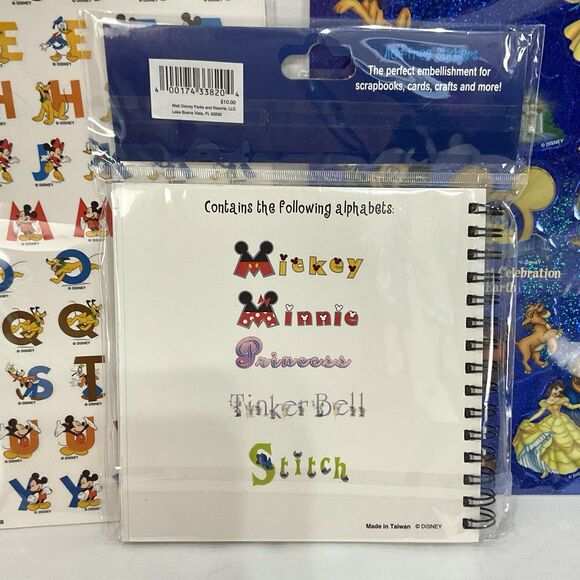 Disney Parks Capture The Magic Scrapbook Stickers Lot & Sticker Book Princess - Picture 4 of 6